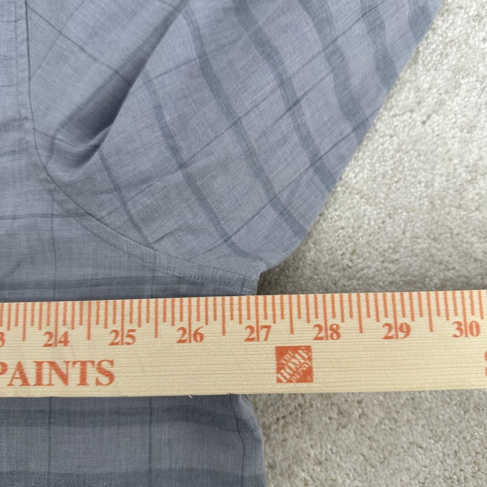 Tommy Bahama Shirt Mens 2XL Gray Plaid Stretch Button Up Long Sleeve Casual NEW - Picture 5 of 10